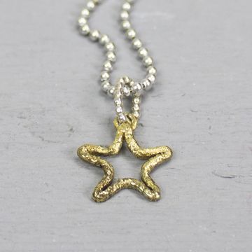 Pendentif Icons Lucky Star laiton + argent