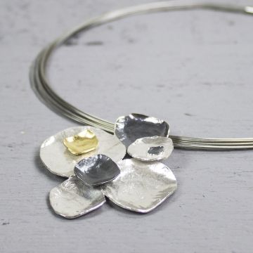 Hanger zilver oxy / wit 