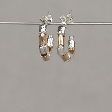 Creolen Silber + Goldfilled