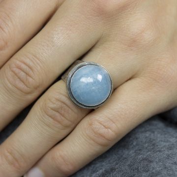 Ring Silber mit Aquamarin