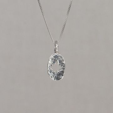 Halskette Silber-Oxy-Lichtblitz