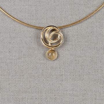 Pendant 14 kt Gold Rutile