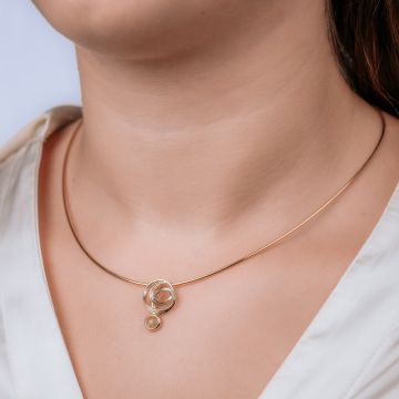 Pendant 14 kt Gold Rutile