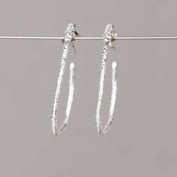 Creolen kreativ silber