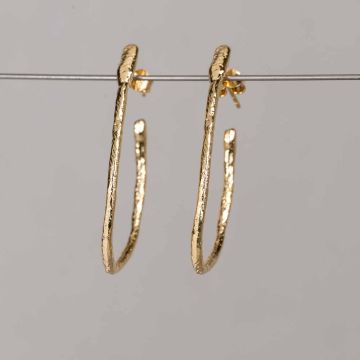 Hoops creatively gold plated
