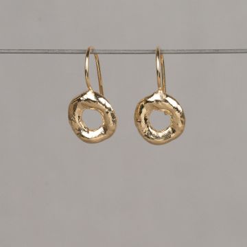 Ohrringe Donut vergoldet