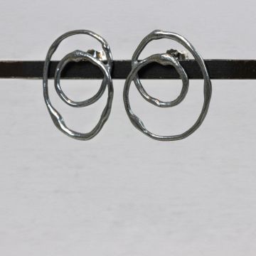 Oorsteker kunstig zilver oxy