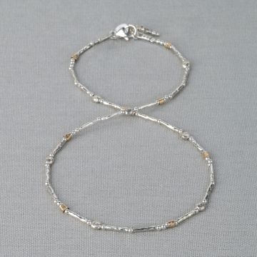Halskette aus Silber + a little touch of Goldfilled