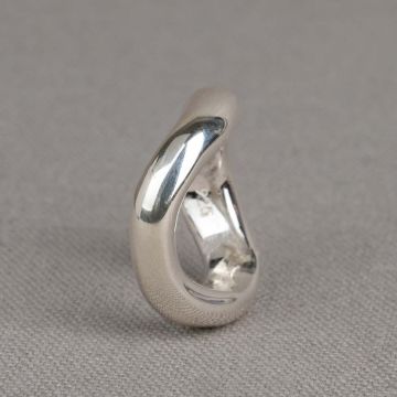 Ring Silber groovig