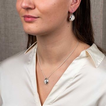 Halskette Silber, Oxy glänzende Skala