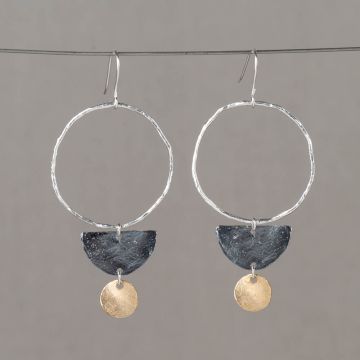 Dreifarbiger Ohrring