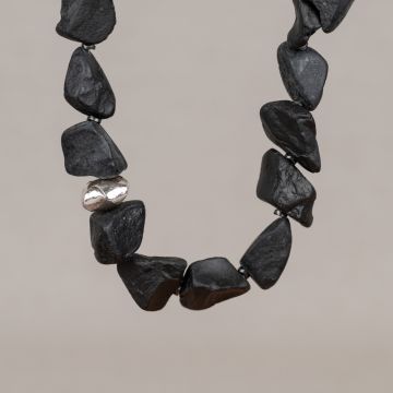 Halskette LIMITIERT Onyx + Silber Bonbon