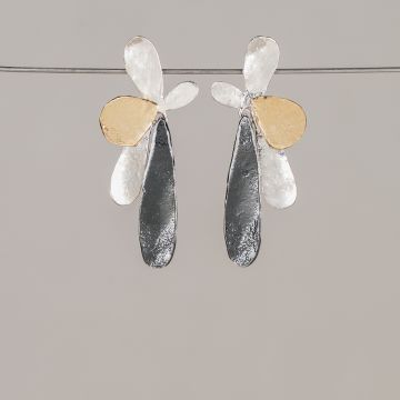 Ohrstecker Trio Silber Splash