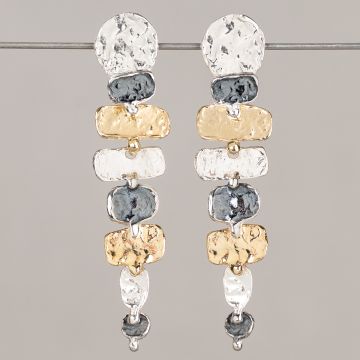 Drop Earring Trio Silver Lizzy