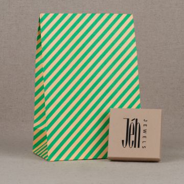 Bandes d'emballage vert/pêche grandes