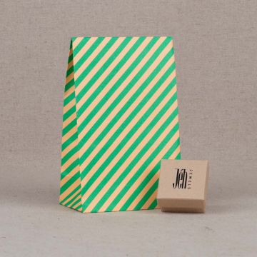 Verpackungsstreifen grün/pfirsich mittel