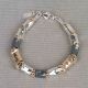 Armband zilver + goldfilled 21 cm