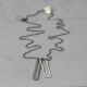 Collier paperclip zilver oxy (SALE)