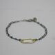 Armband Silber oxy + goldfilled