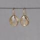 Oorhanger grote druppel Gold Rutielkwarts