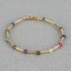 Armband Goldfilled + Regenboog edelstenen