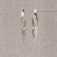Silberne Wellenohrringe